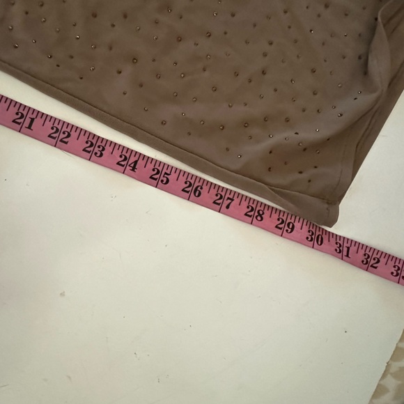 SKIMS Desert Brown/TanMesh Sparkling Rhinestones Drawstring Coverup Pants NWT 3X - Picture 15 of 16